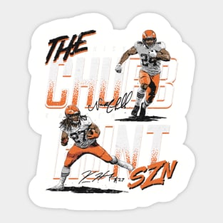 Nick Chubb & Kareem Hunt Cleveland CHUNT SZN Sticker